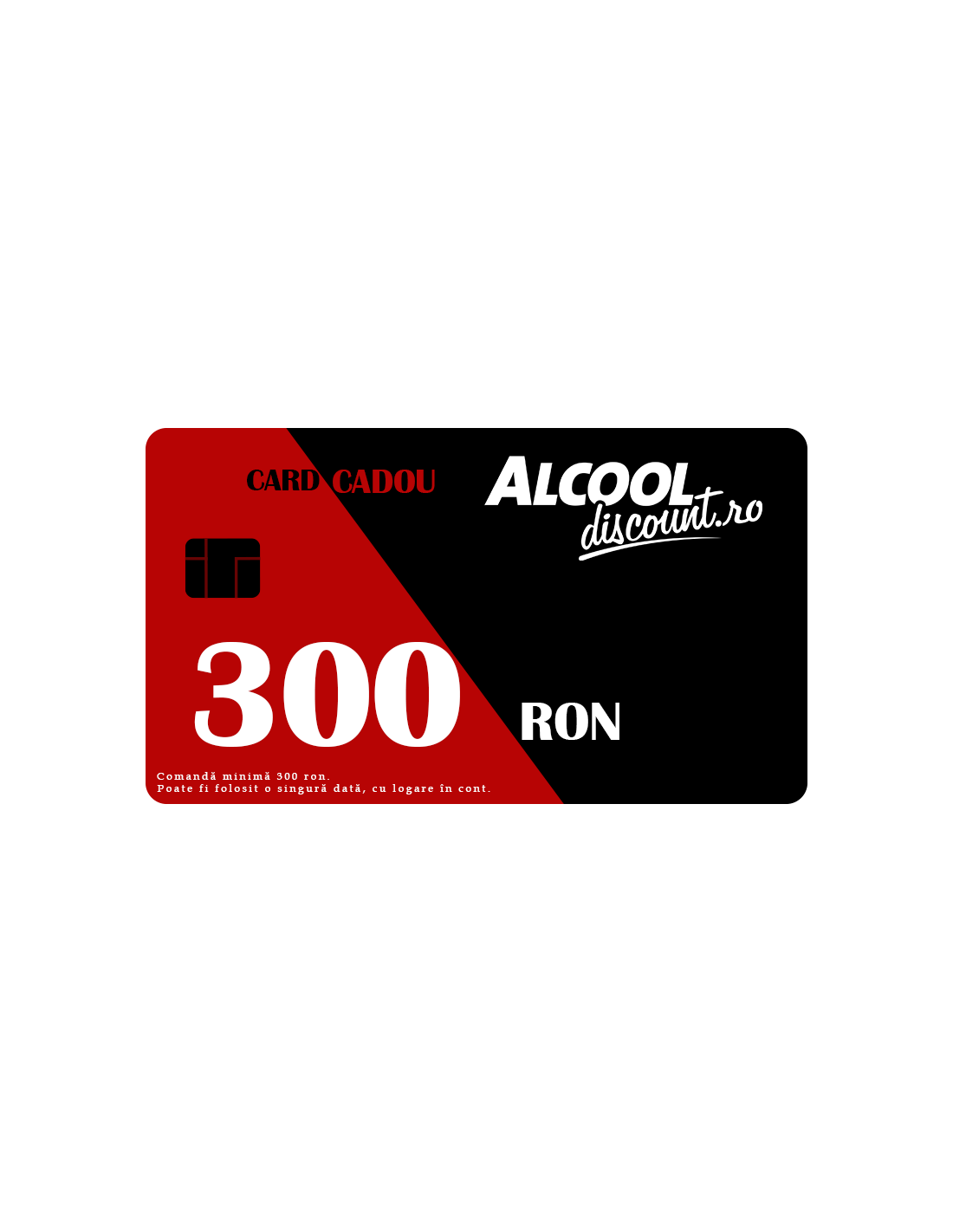 CARD CADOU 300 RON alcooldiscount.ro