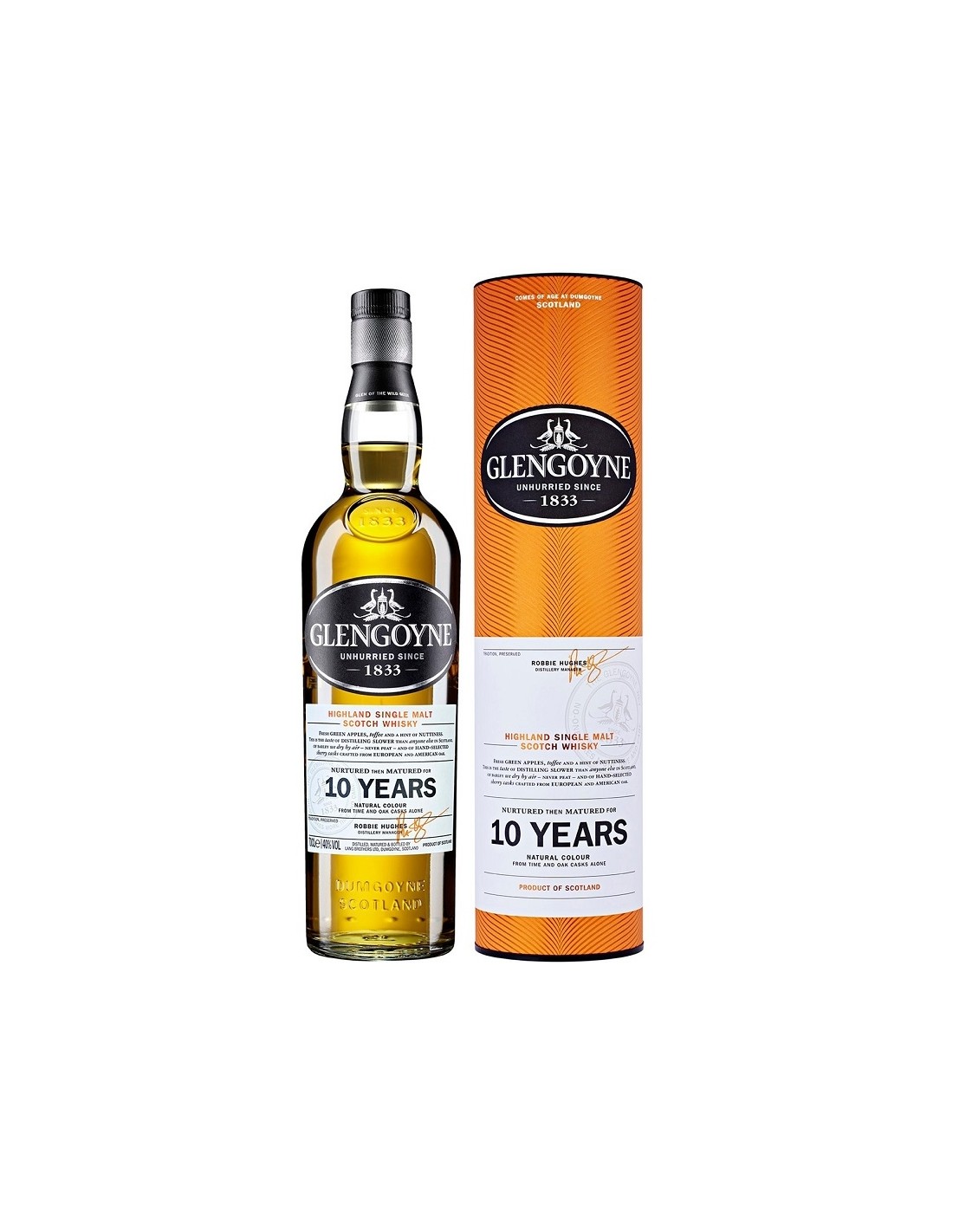 Whisky Glengoyne, 0.7L, 10 ani, 40% alc., Scotia alcooldiscount.ro