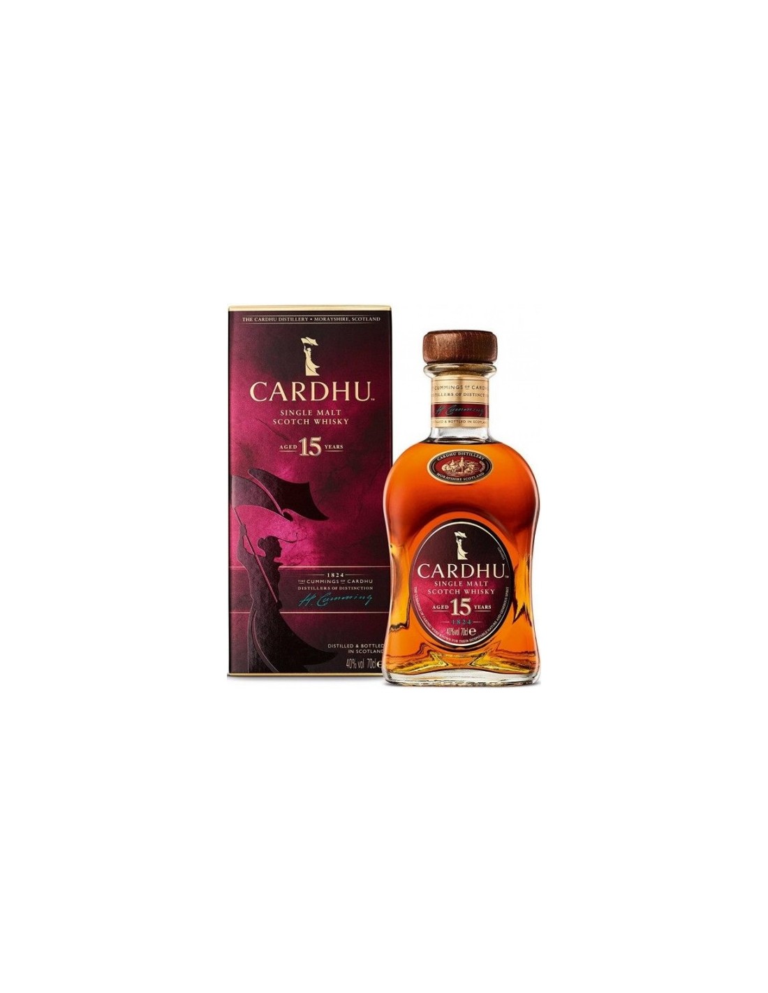 Whisky Cardhu 0.7L, 15 ani, 40% alc., Scotia