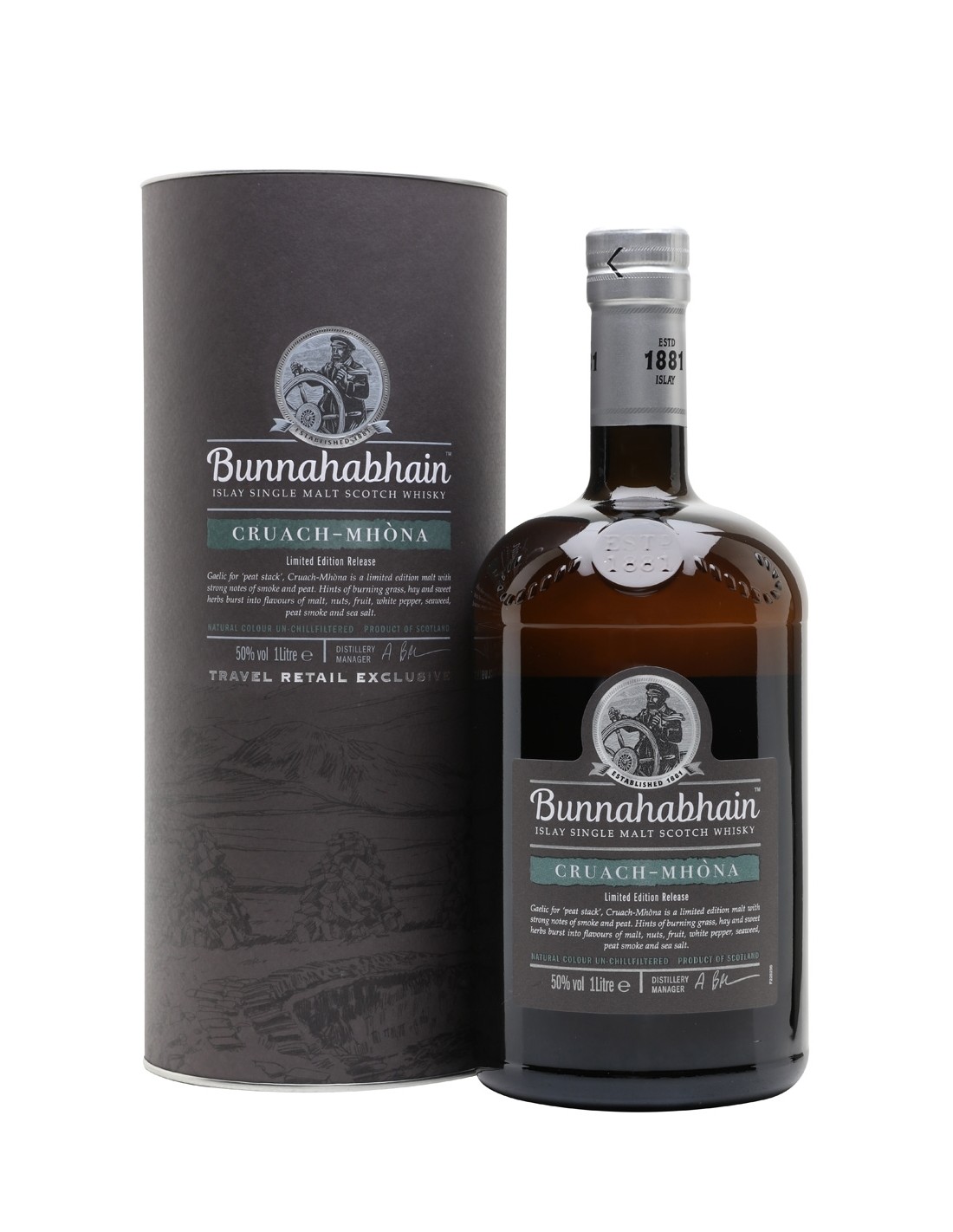 Whisky Bunnahabhain Cruach Mhòna 1L, 50% alc., Scotia