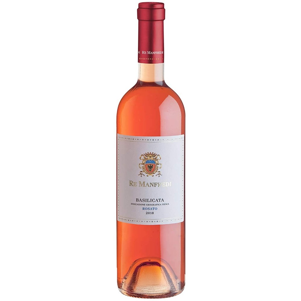 Vin roze sec Re Manfredi Rosato Basilicata, 0.75L, 12.5% alc., Italia