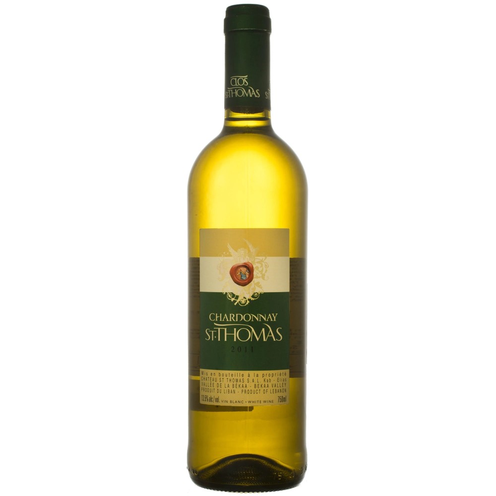 Vin alb sec, Chardonnay, St. Thomas, 0.75L, 14.5% alc., Liban 0.75L