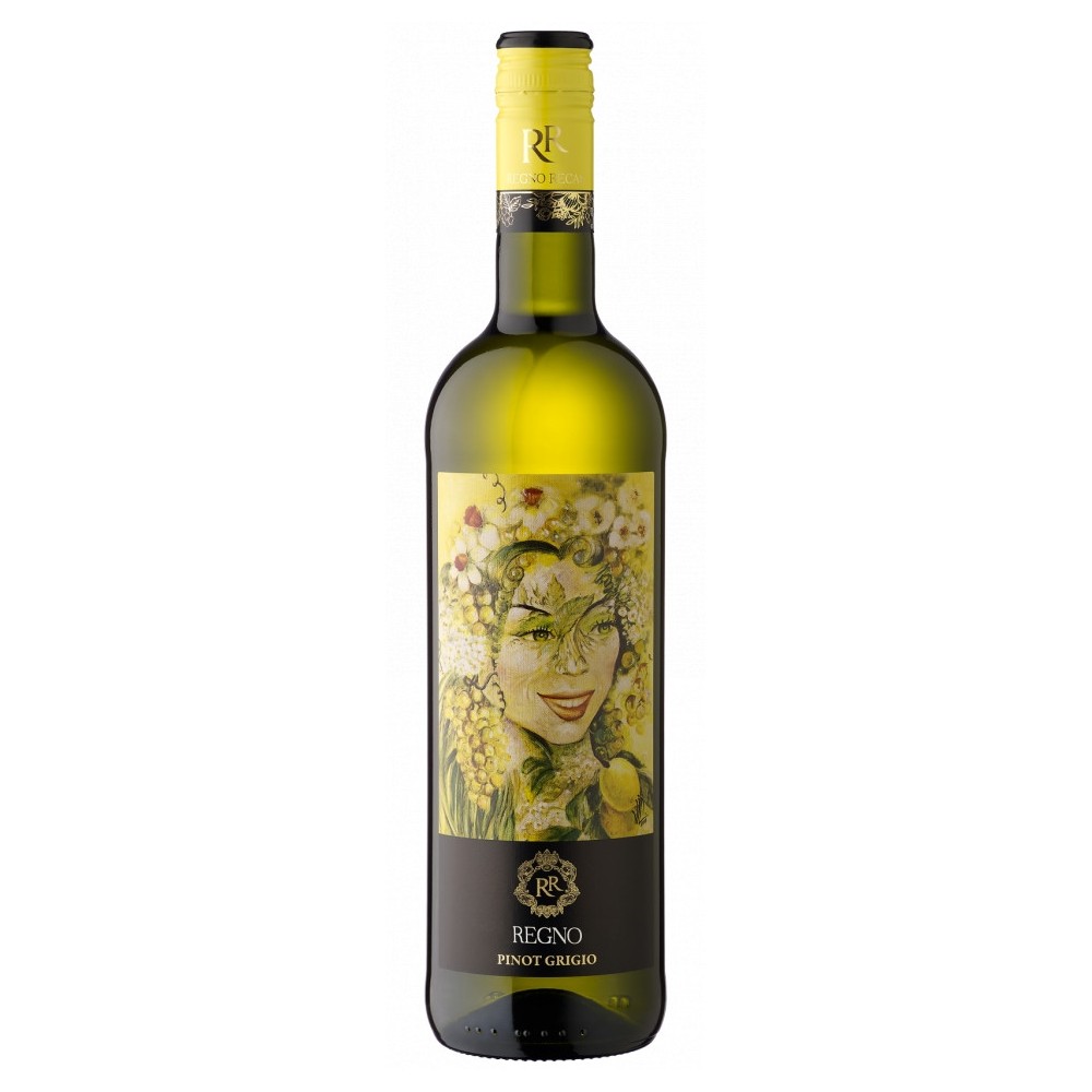 Vin alb sec, Pinot Grigio, Regno Recas, 0.75L, 11.5% alc., Romania 0.75L