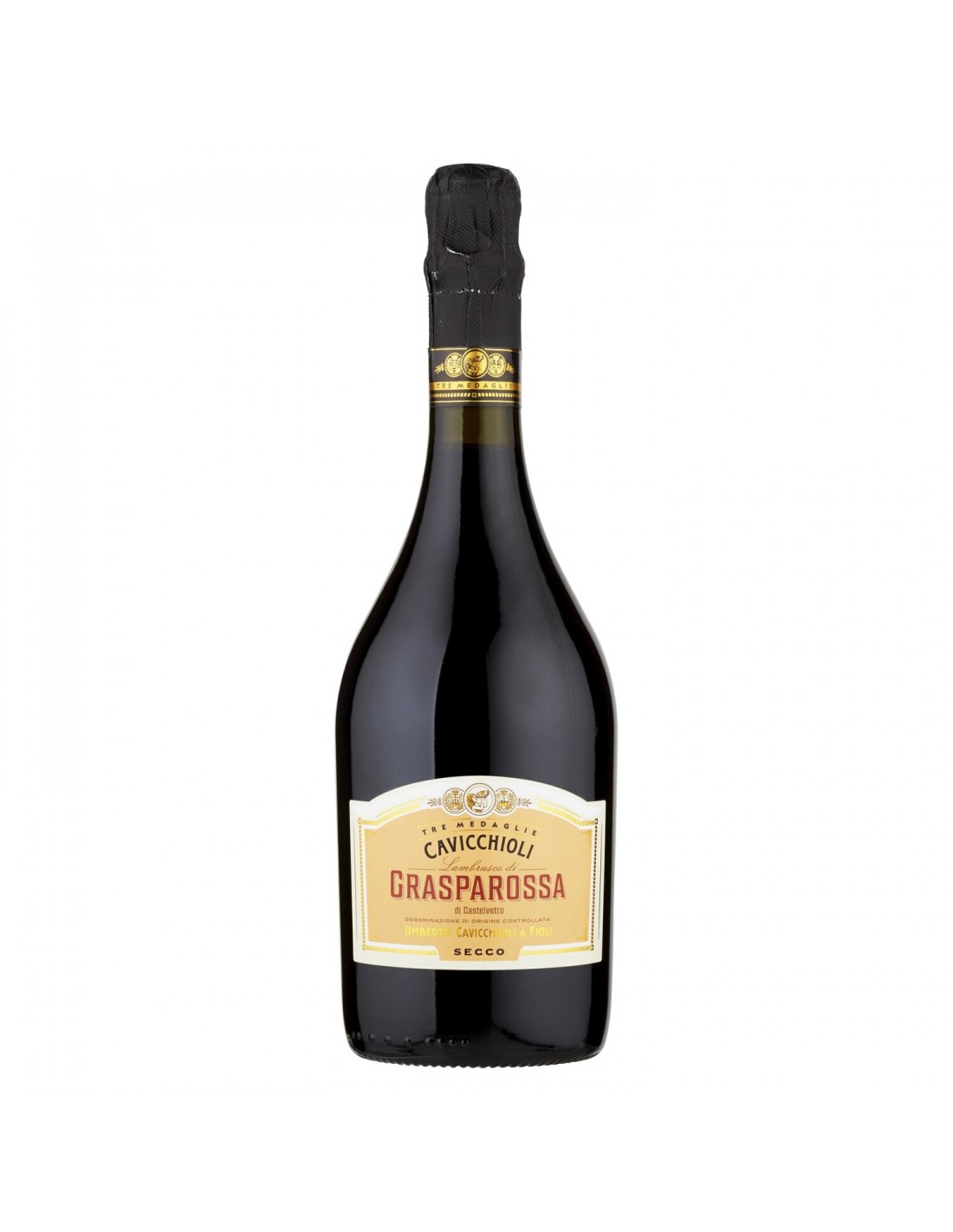 Vin frizzante Cavicchioli Grasparossa Secco, 0.75L, 11% alc., Italia alcooldiscount.ro