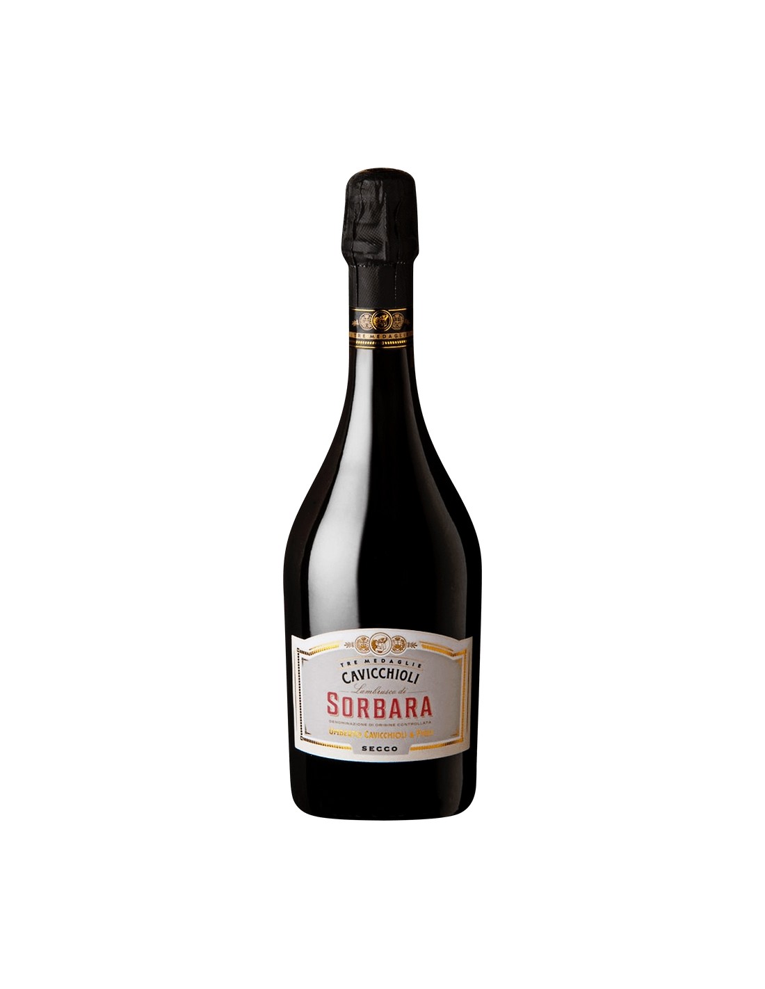 Vin frizzante Cavicchioli Sorbara Secco, 11% alc., 0.75L, Italia alcooldiscount.ro
