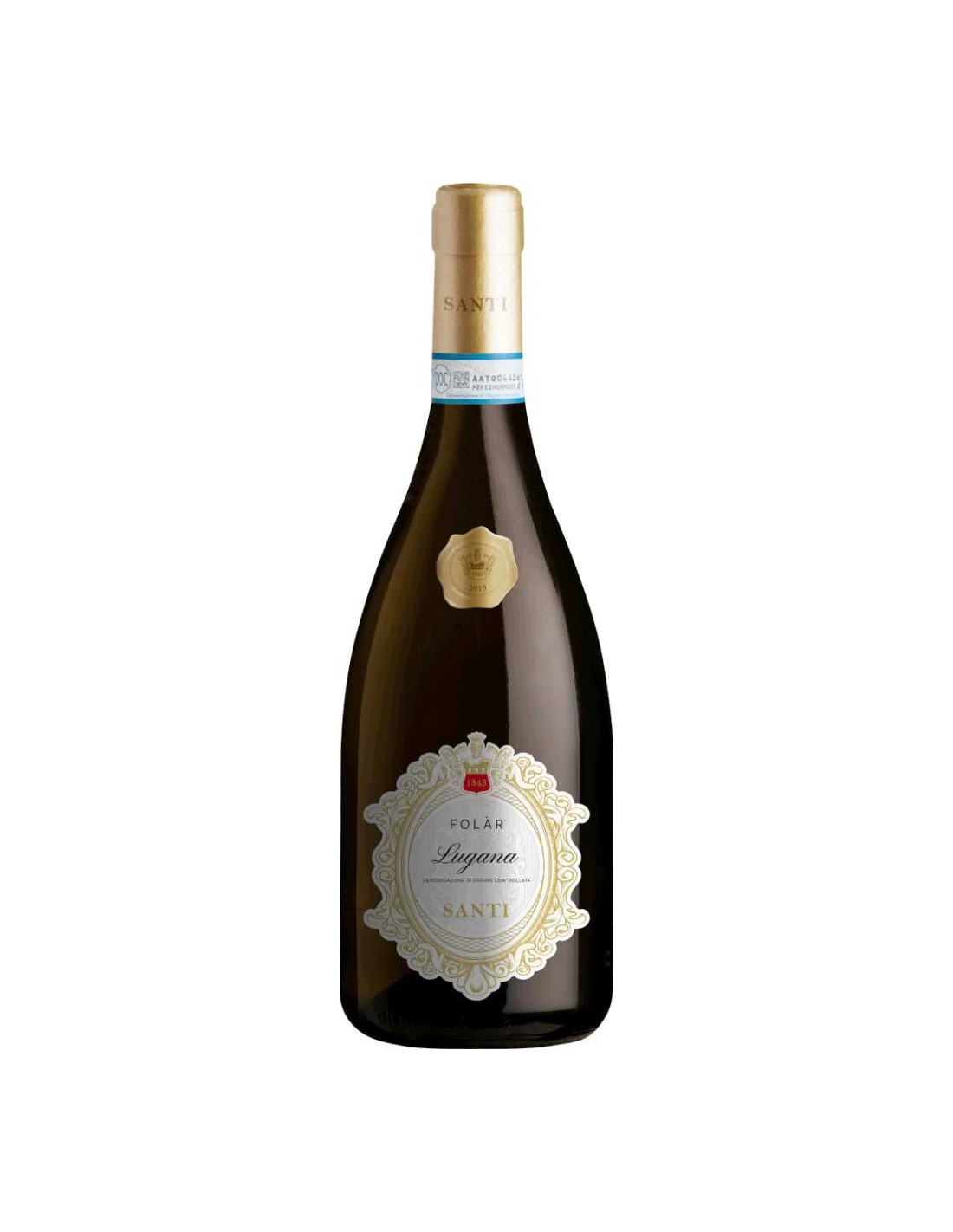 Vin alb sec Santi Folar Lugana, 13.5% alc., 0.75L, Italia alcooldiscount.ro