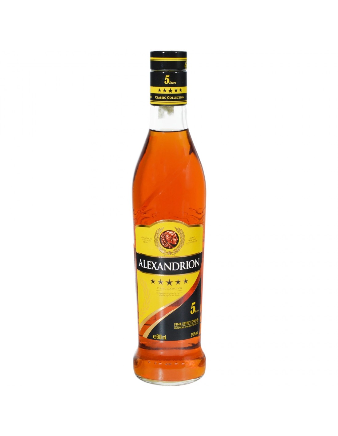 Brandy Alexandrion 5 Stele, 37.5% alc., 0.5L, Romania alcooldiscount.ro