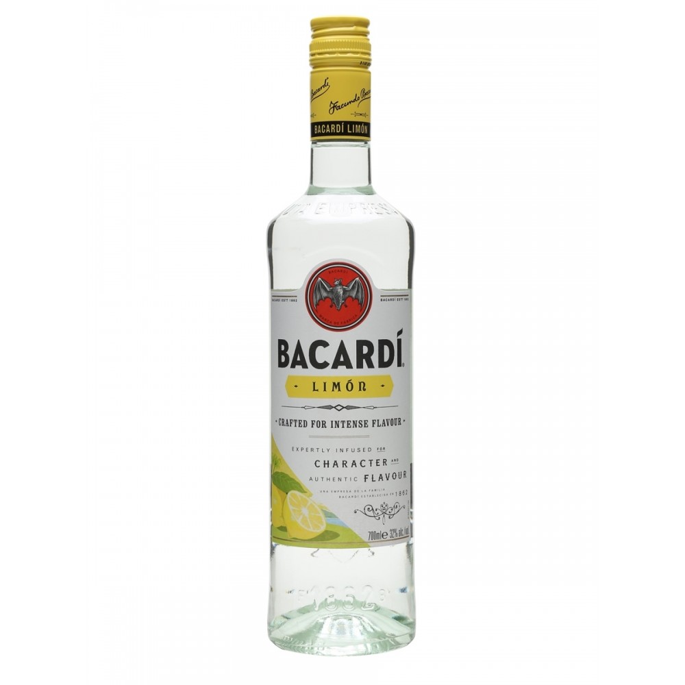 Rom alb Bacardi Limon, 32% alc., 0.7L, Cuba 0.7L