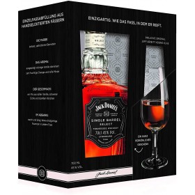 Whisky Bourbon Jack Daniel's Single Barrel + pahar, 45% alc., 0.7L