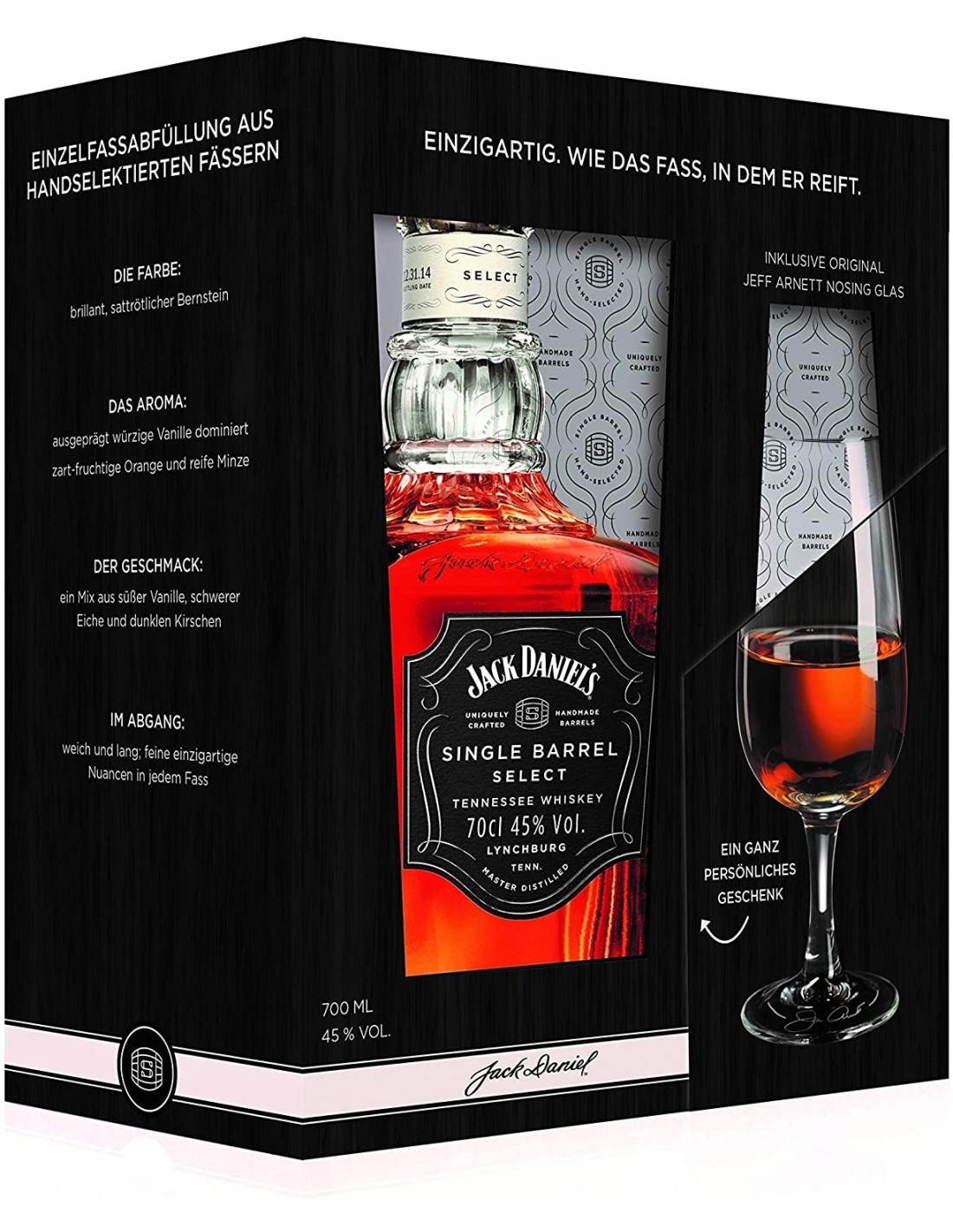 Whisky Jack Daniel’s Single Barrel Select + pahar, 0.7L, 45% alc., SUA alcooldiscount.ro