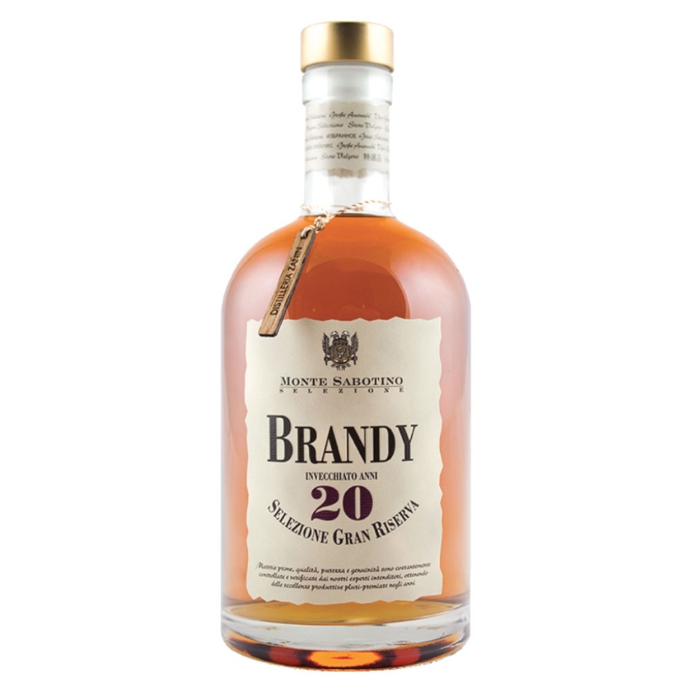 Brandy Monte Sabotino 20 ani Gran Riserva, 40% alc., 0.7L, Italia