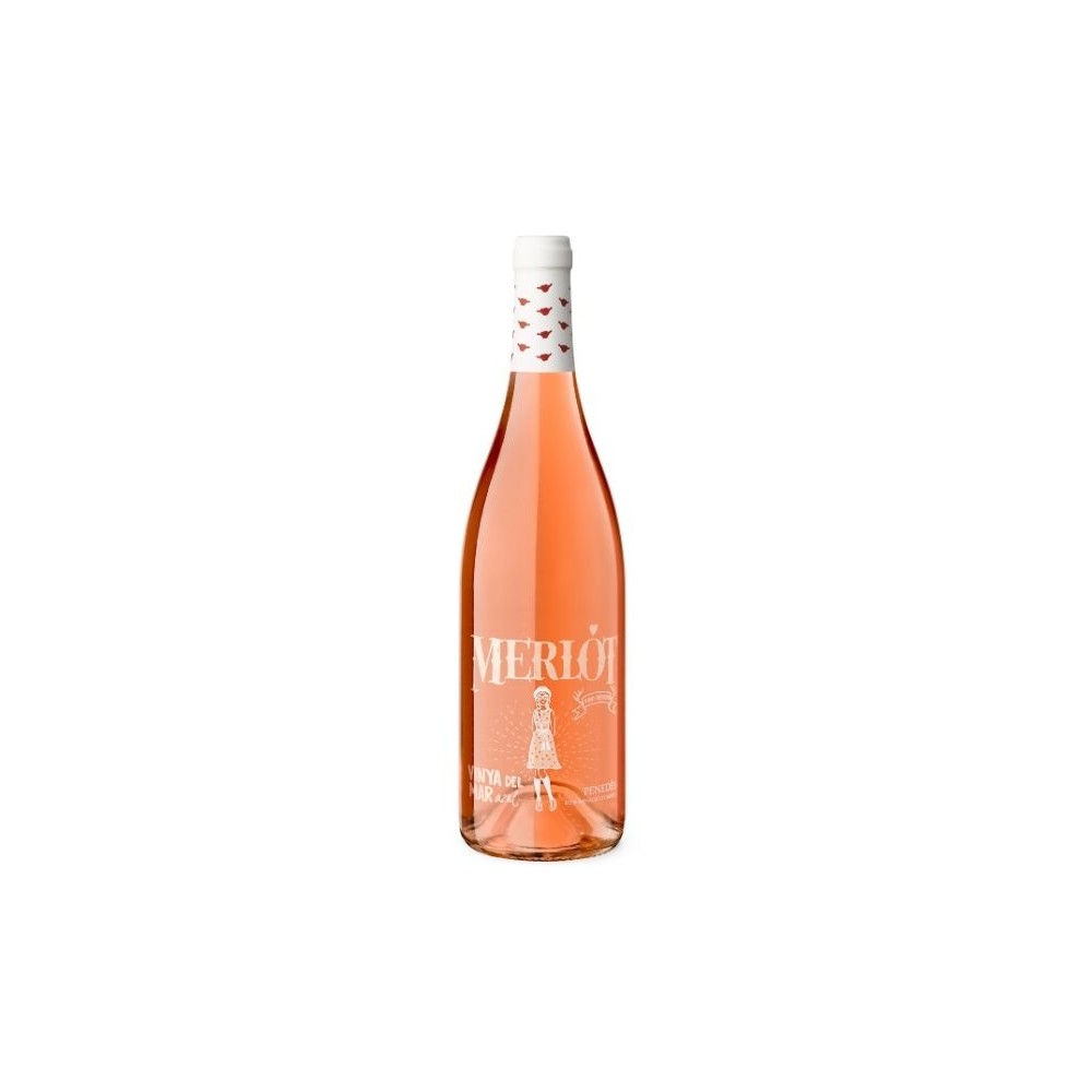 Vin roze sec, Merlot, Vinya del Mar, 0.75L,11.5% alc., Spania