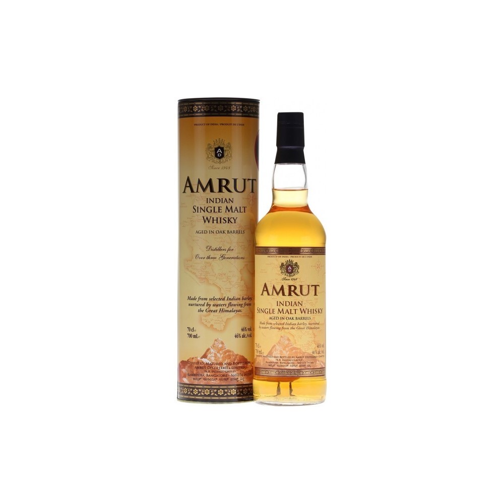 AMRUT INDIAN SINGLE MALT 0.7L 70cl / 46% Whisky Single Malt