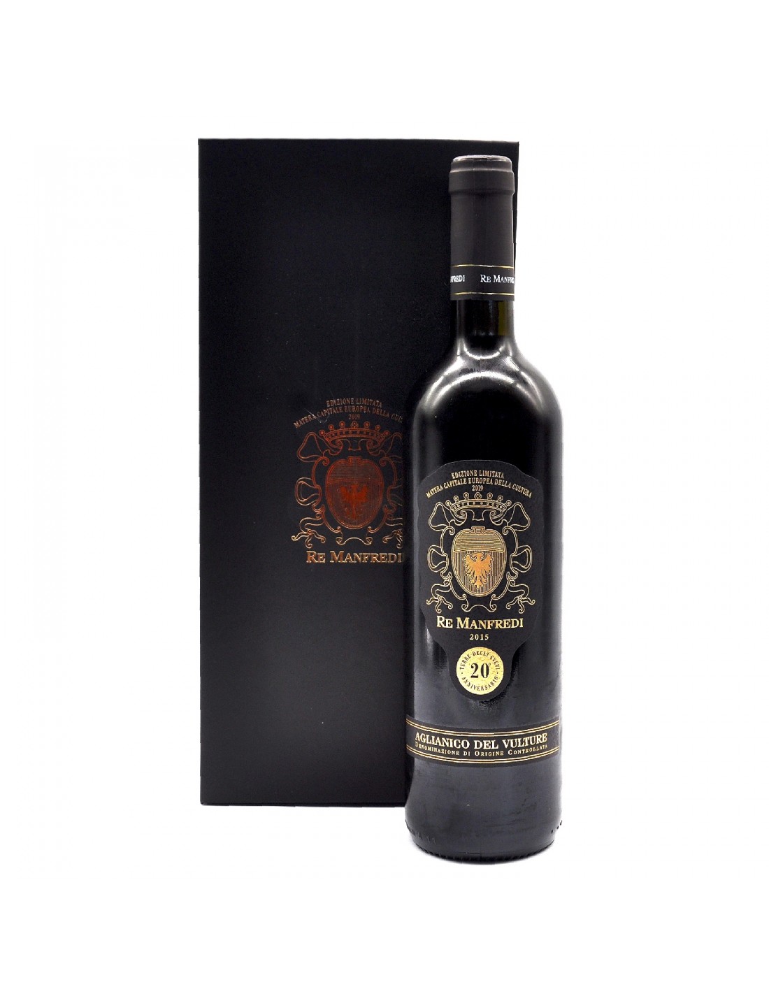 Vin rosu, Aglianico, Re Manfredi Vulture, 0.75L, 13% alc., Italia
