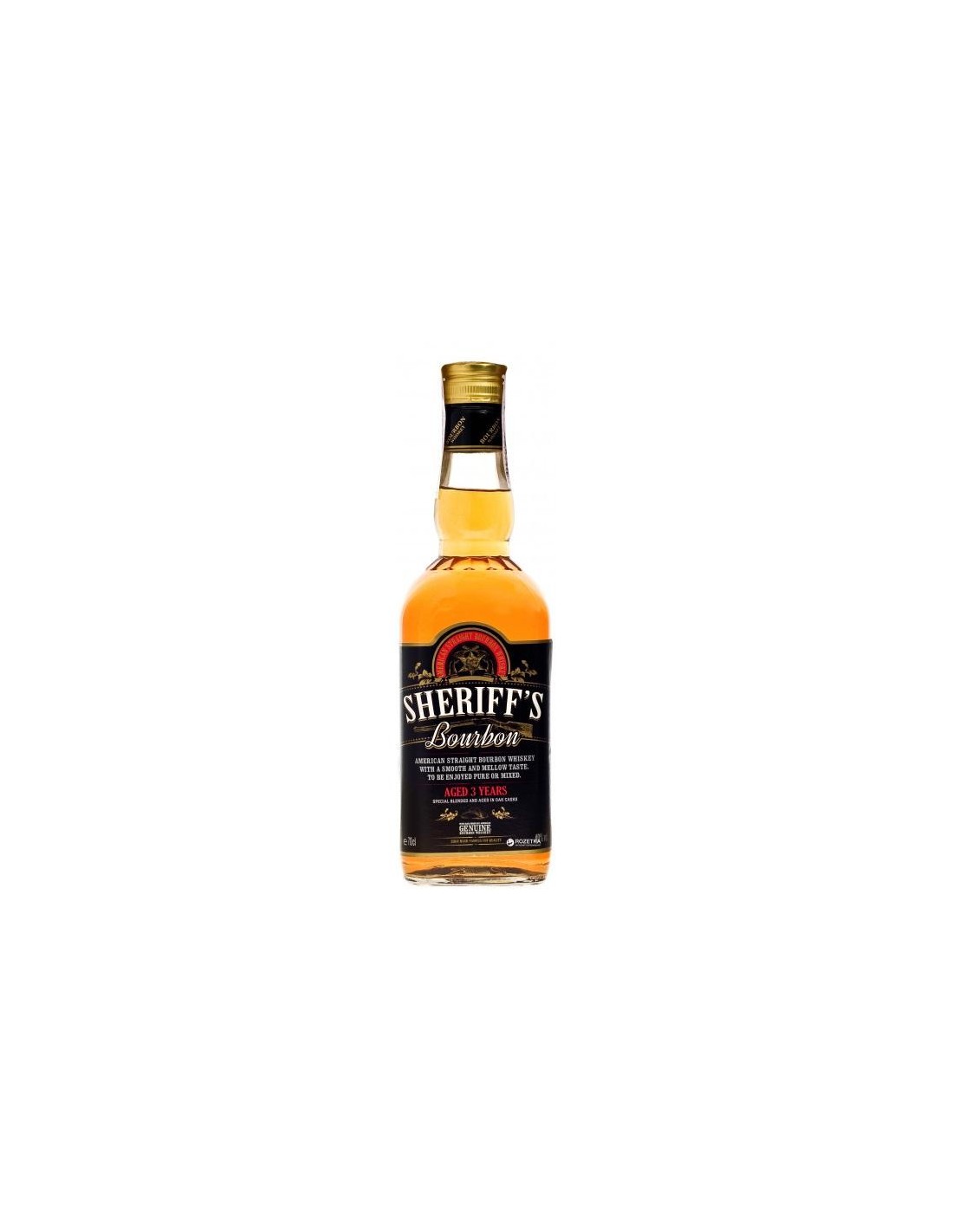Whisky Bourbon Sheriff's, 3 ani, 40% alc., 0.7L, Germania