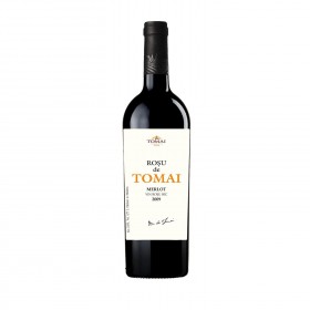 Vin rosu sec, Merlot, Rosu de Tomai, 0.75L, 13% alc., Republica Moldova