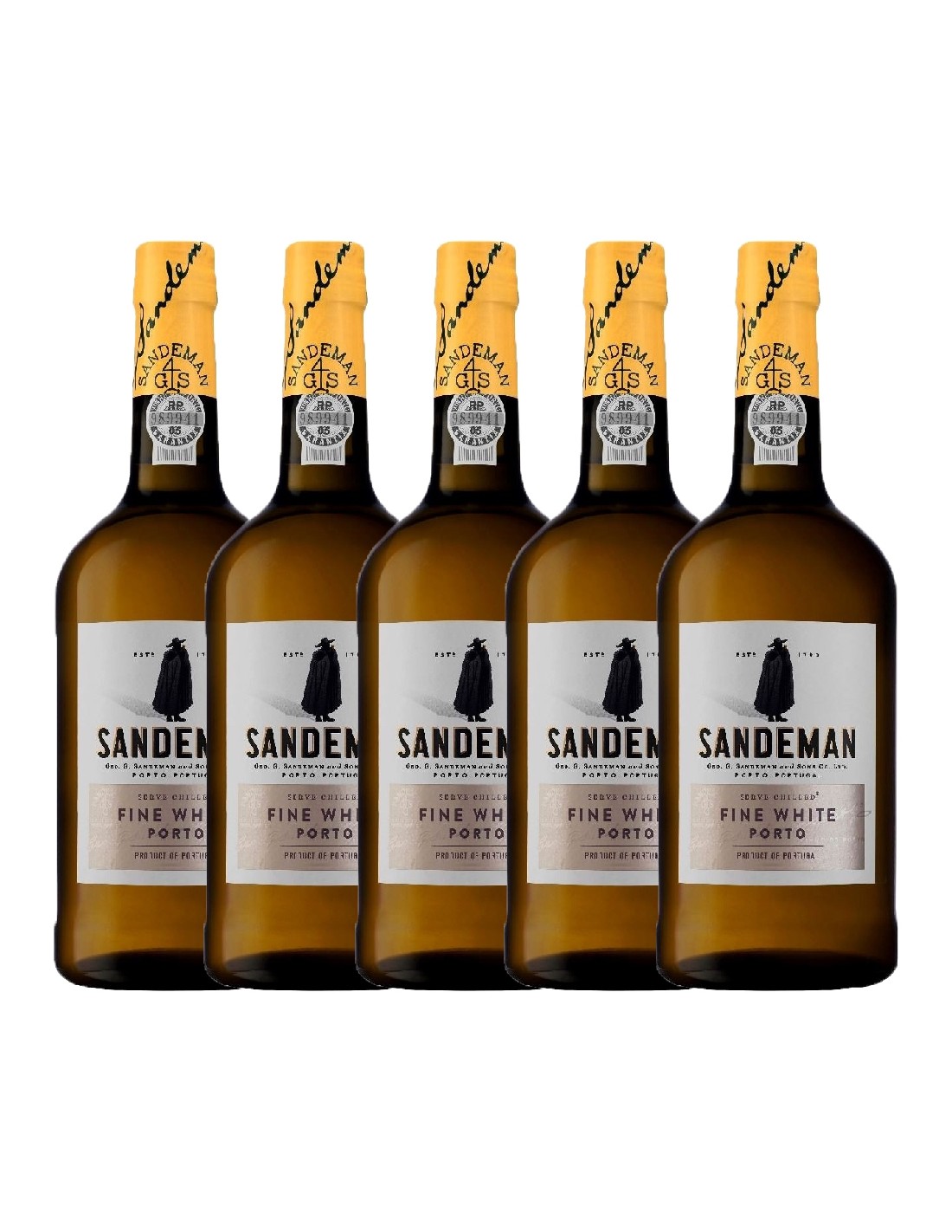 Pachet 5 sticle Vin porto alb, Sandeman White, 0.75L, 19.5% alc., Portugalia alcooldiscount.ro