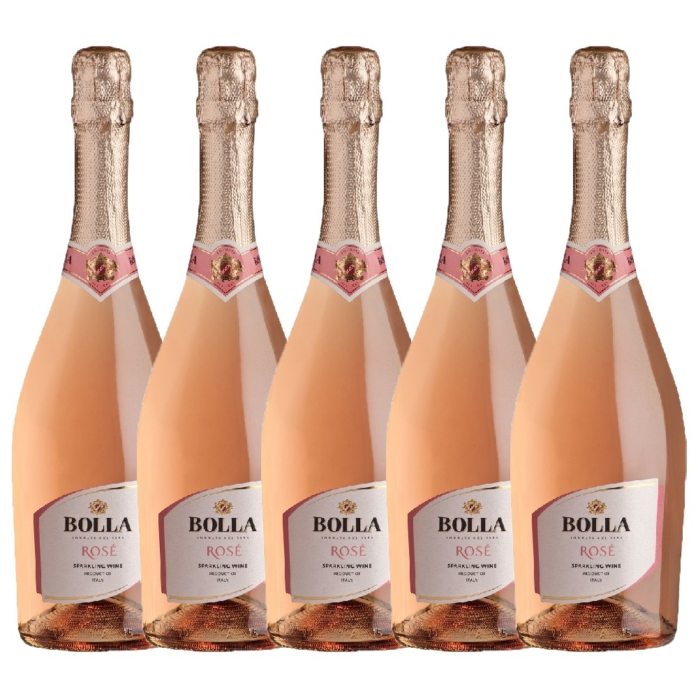 Pachet 5 sticle Vin spumant roze Bolla Veneto, 0.75L, 11% alc., Italia 0.75L