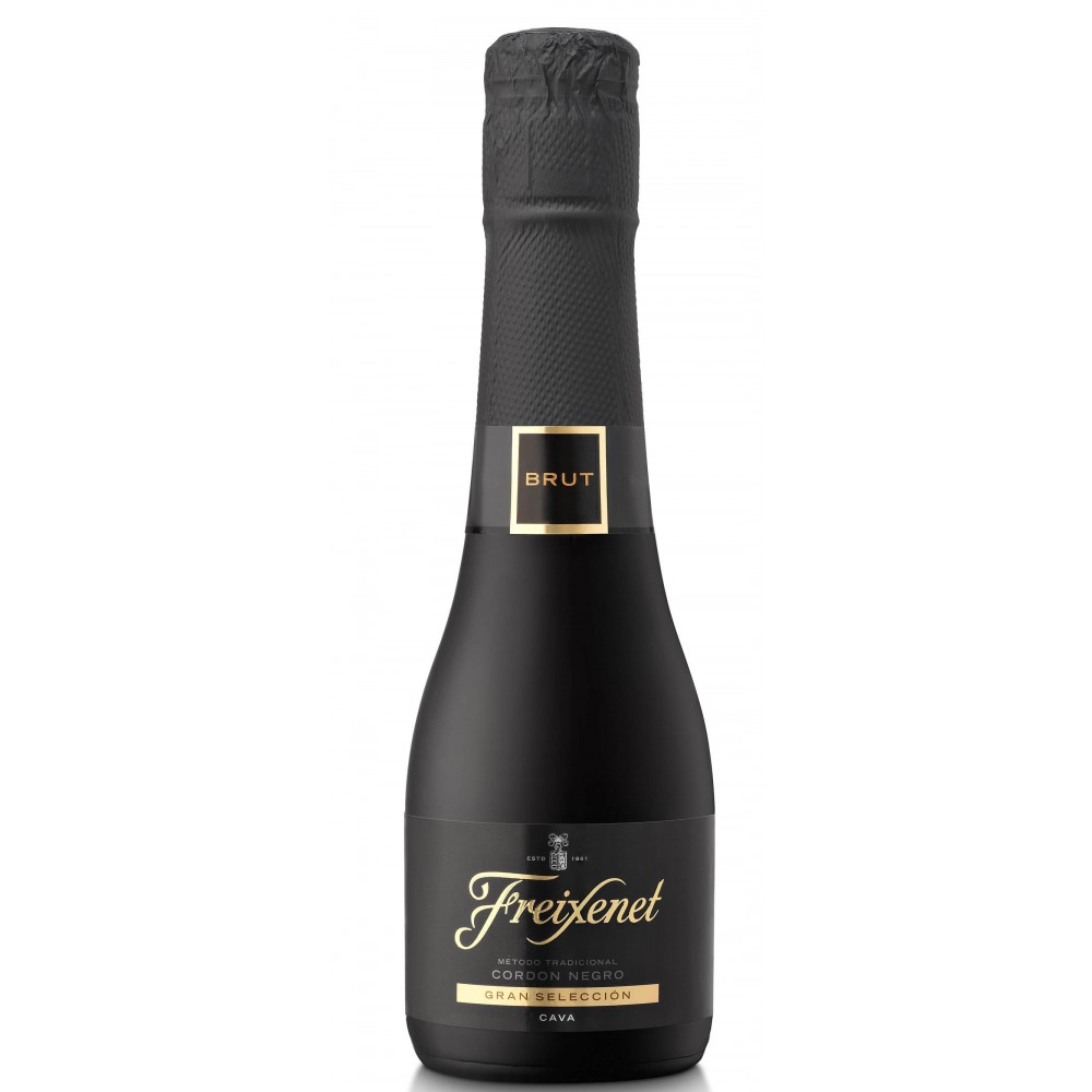 Vin spumant Freixenet Cordon Negro Brut, 0.2L, 11.5% alc., Spania 0.2L