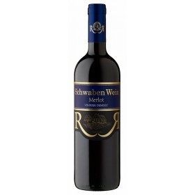 Vin rosu demisec, Merlot, Schwaben Wein Recas, 0.75L, 13.5% alc., Romania