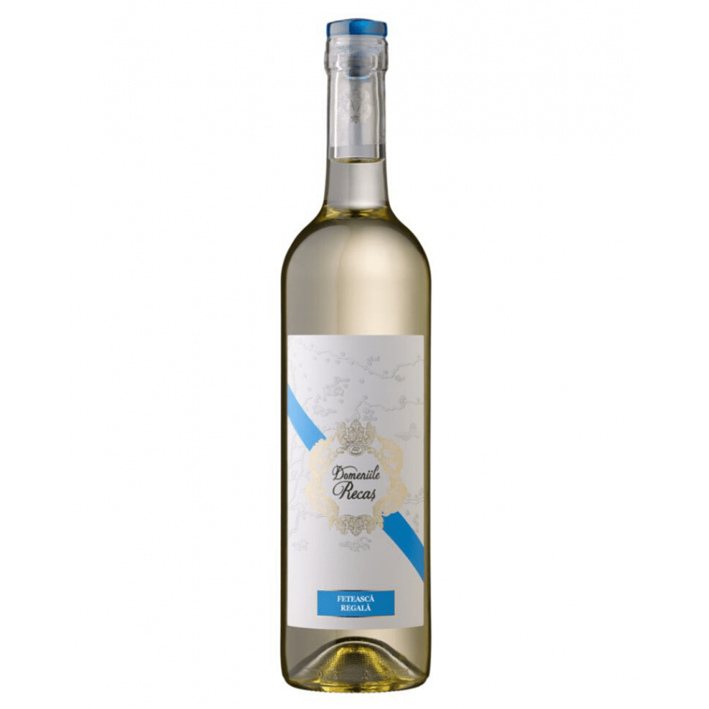 Vin alb demisec, Feteasca Regala, Domeniile Recas, 12% alc., 0.75L, Romania
