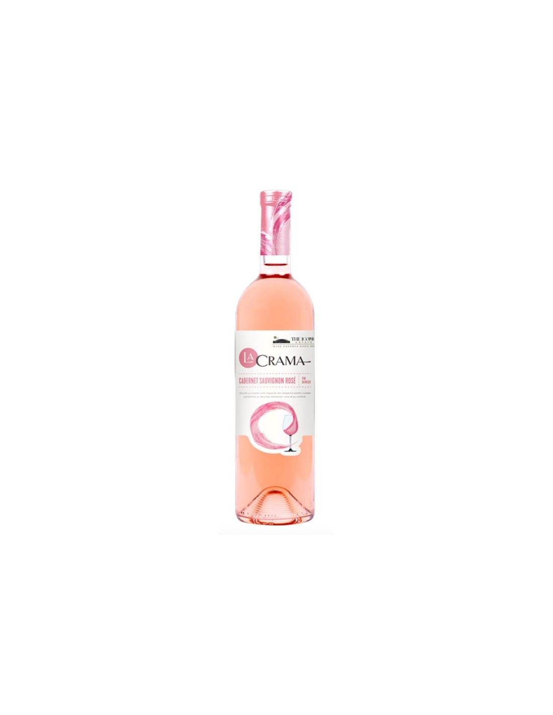 Vin roze demisec, Cabernet Sauvignon, La Crama, 13% alc., 0.75L, Romania alcooldiscount.ro