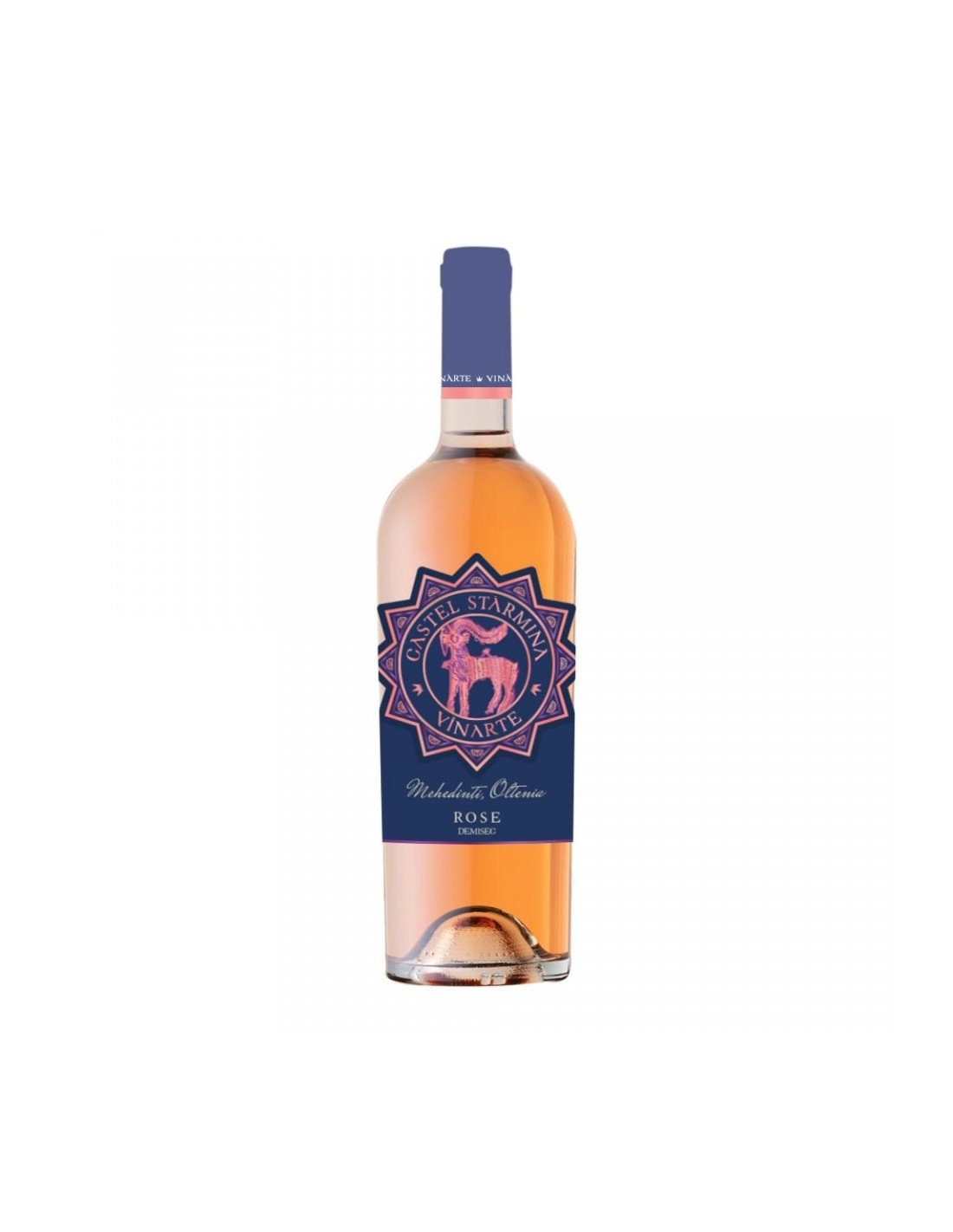 Vin roze demisec, Castel Starmina Vinarte, 12% alc., 0.75L, Romania alcooldiscount.ro