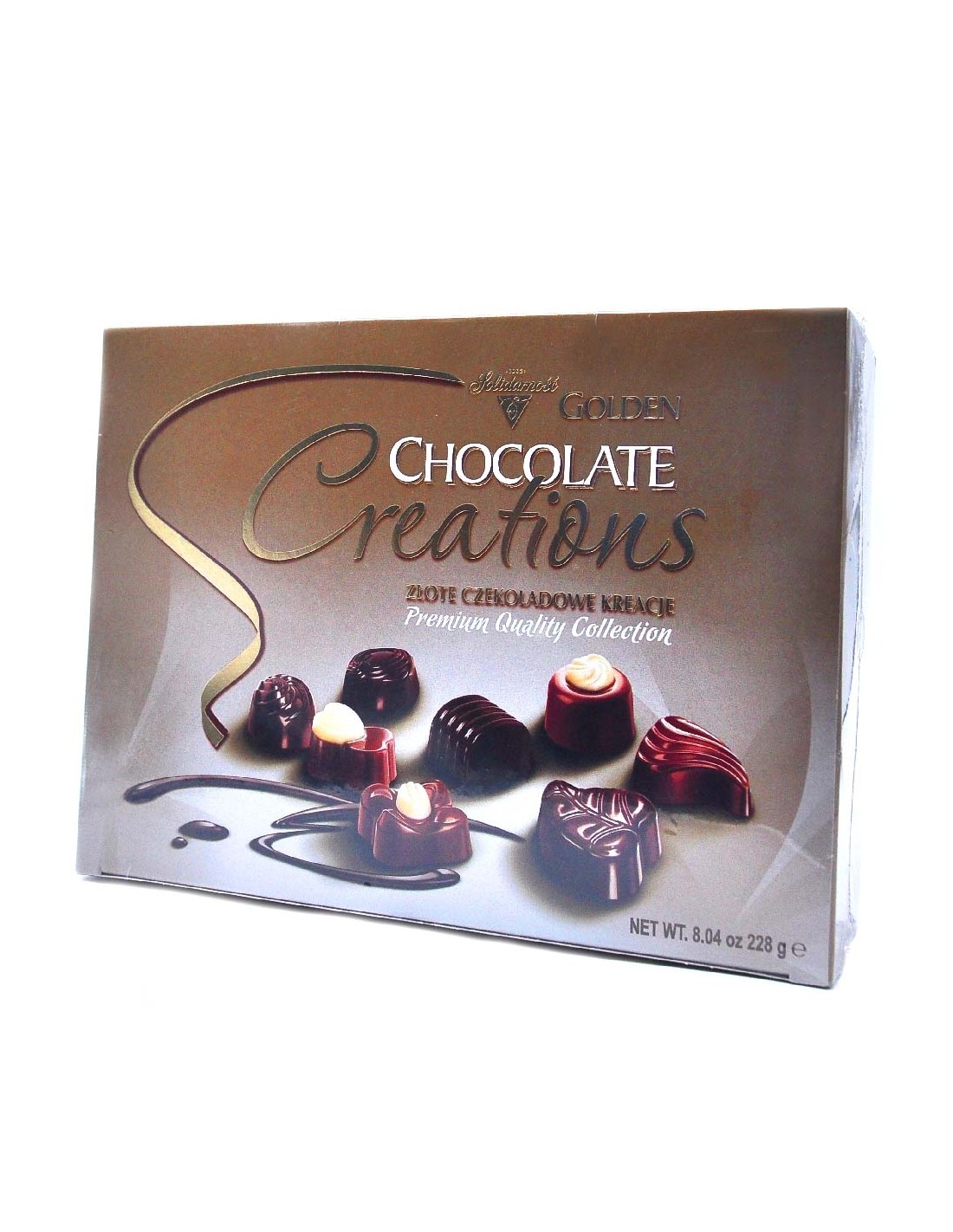 Praline Golden Creations Premium cu gust de ciocolata, 228g alcooldiscount.ro