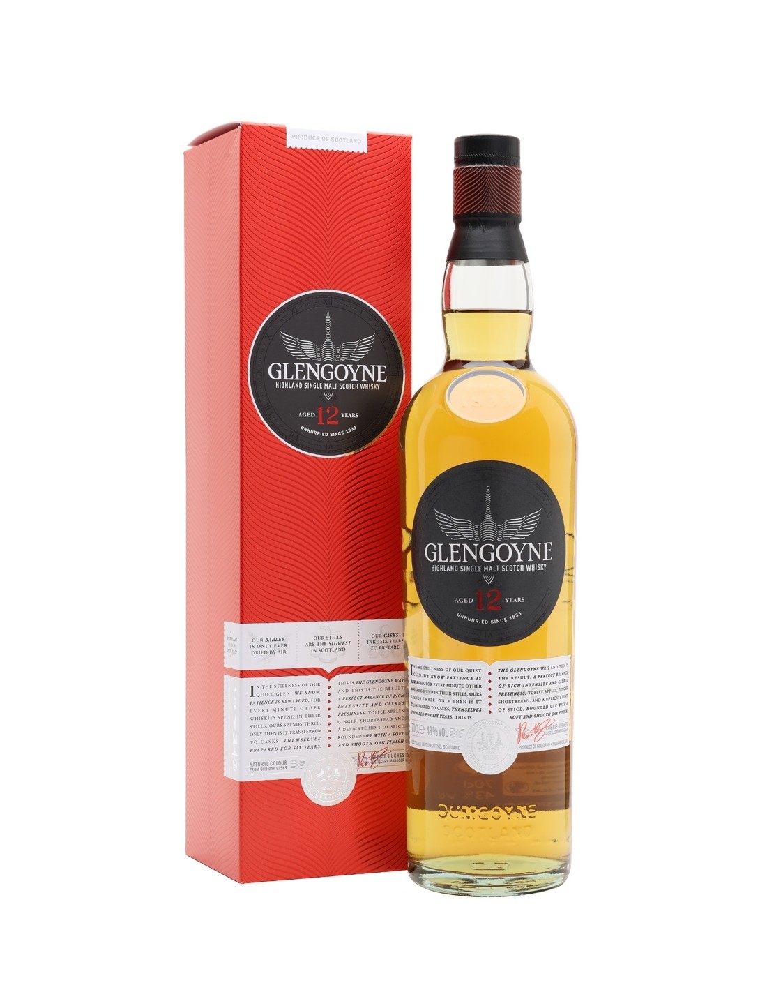 Whisky Glengoyne, 0.7L, 12 ani, 43% alc., Scotia alcooldiscount.ro