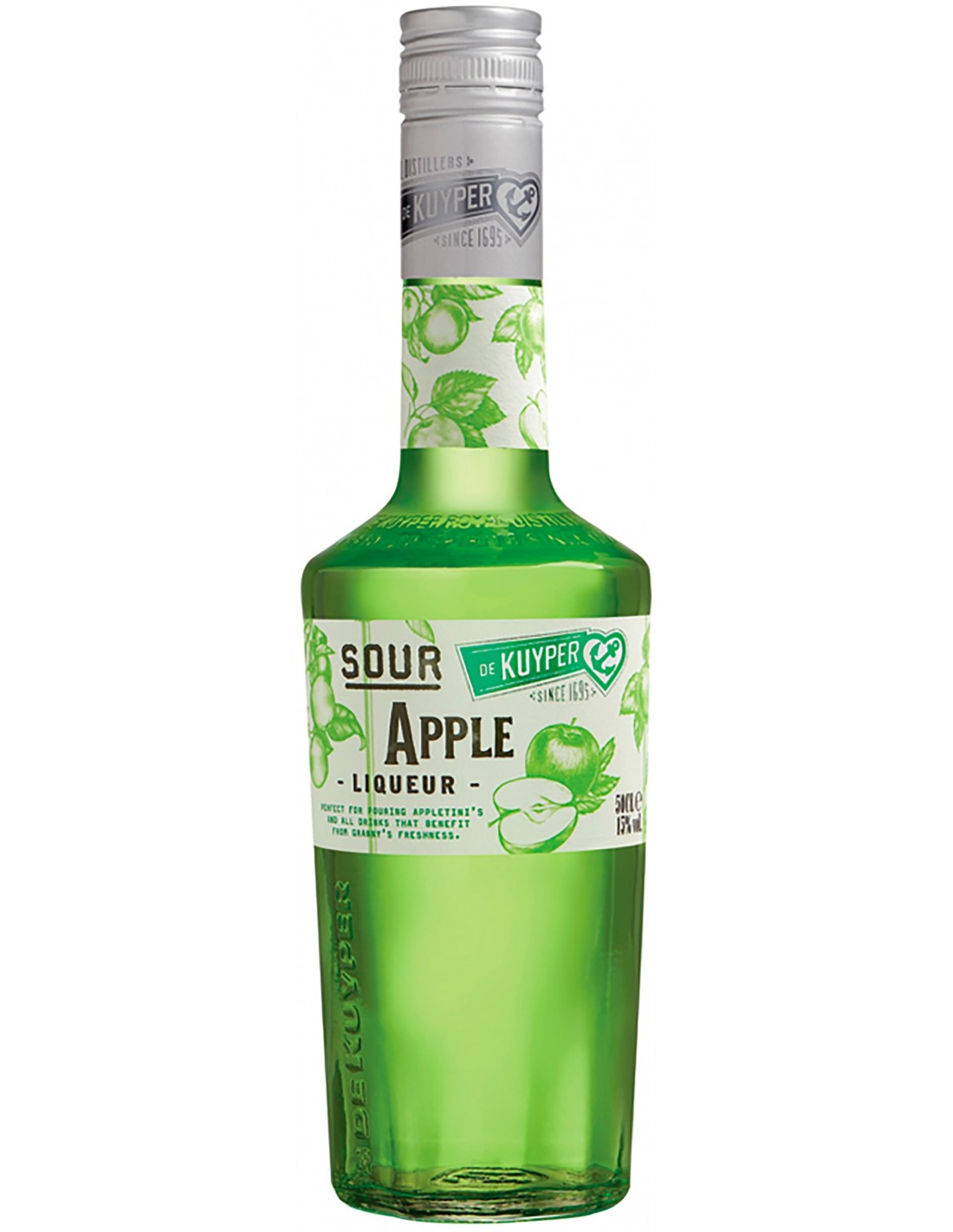 Lichior De Kuyper Sour Apple 15% alc., 0.7L, Olanda alcooldiscount.ro