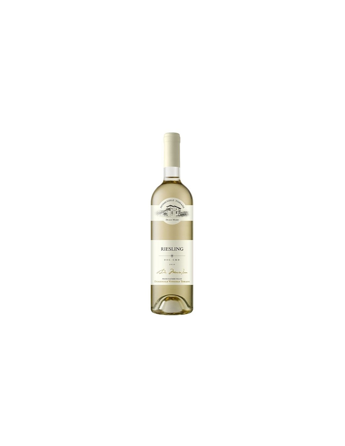 Vin alb demisec, Riesling, Domeniile Tohani Dealu Mare, 0.75L, 12% alc., Romania alcooldiscount.ro