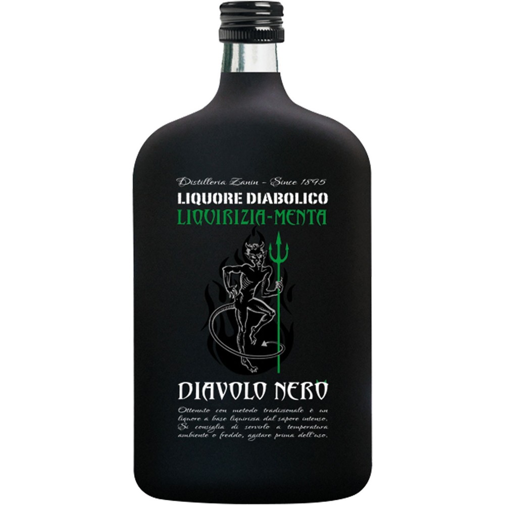 Lichior Zanin Diavolo Nero Menta, 25% alc., 0.7L, Italia 0.7L