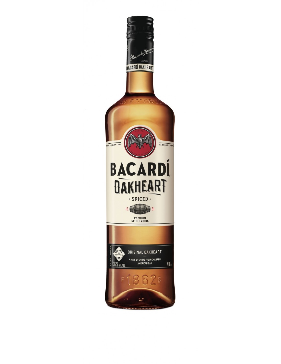 Rom Bacardi Oakheart, 35% alc., 0.7L, Cuba alcooldiscount.ro