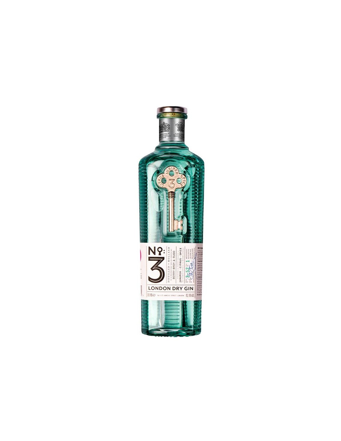 Gin London Dry No. 3, 46% alc., 0.7L, Anglia alcooldiscount.ro