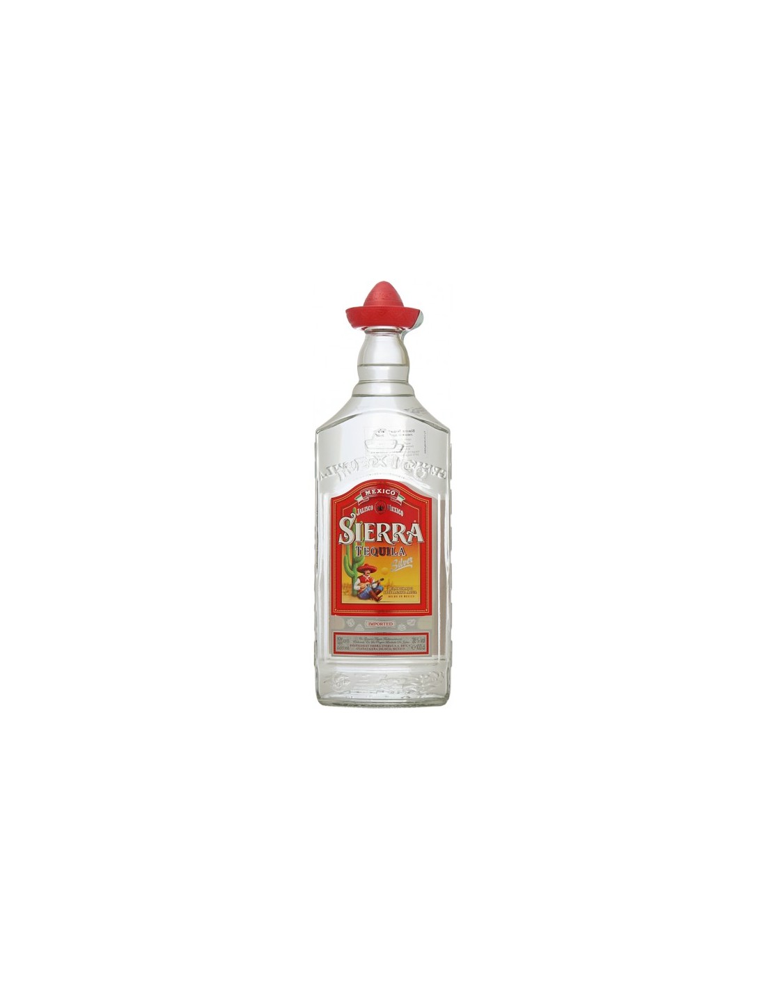 Tequila alba Sierra Silver, 0.7L, 38% alc., Mexic alcooldiscount.ro