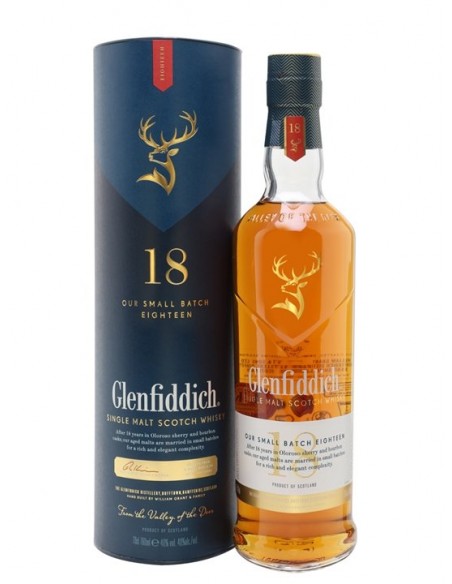 Whisky Glenfiddich Our Small Batch Eighteen, 0.7L, 40% alc., Scotia