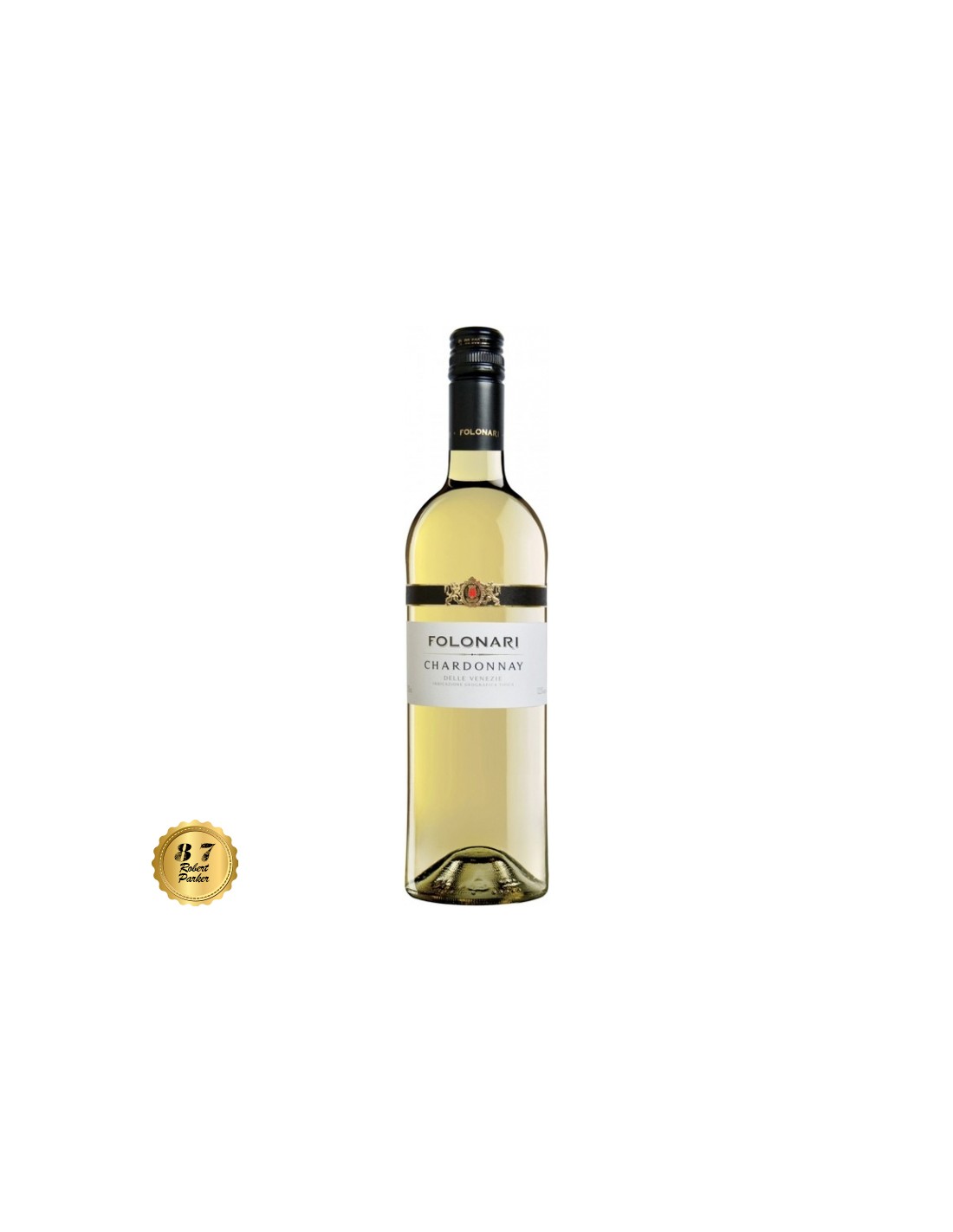 Vin alb sec, Chardonnay, Folonari Delle Venezie, 0.75L, 12.5% alc., Italia alcooldiscount.ro