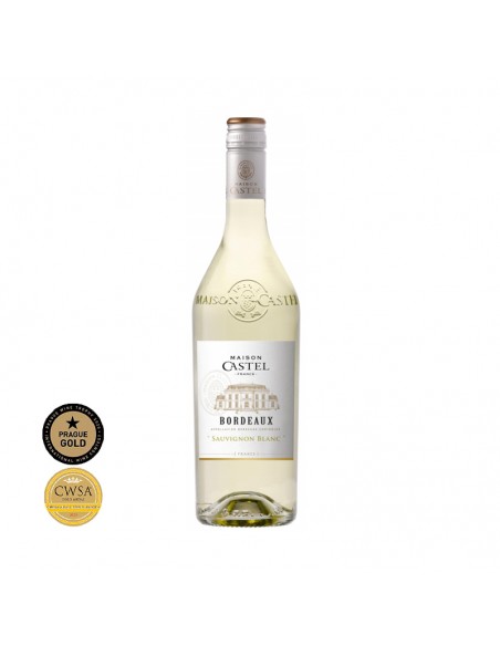 White wine Sauvignon Blanc, Maison Castel Bordeaux, 0.75L, 12% alc., France