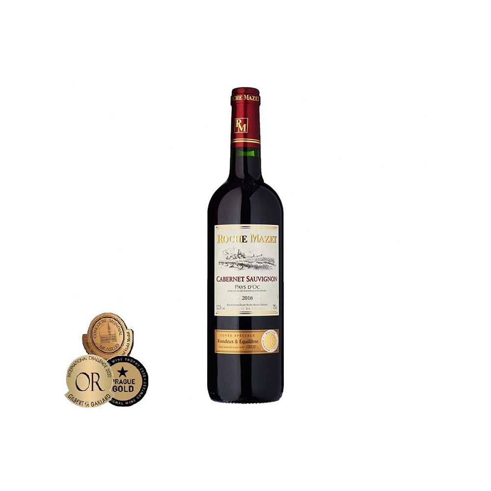 Vin rosu sec, Cabernet Sauvignon, Roche Mazet Pays d’Oc, 0.75L, 13% alc., Franta 0.75L