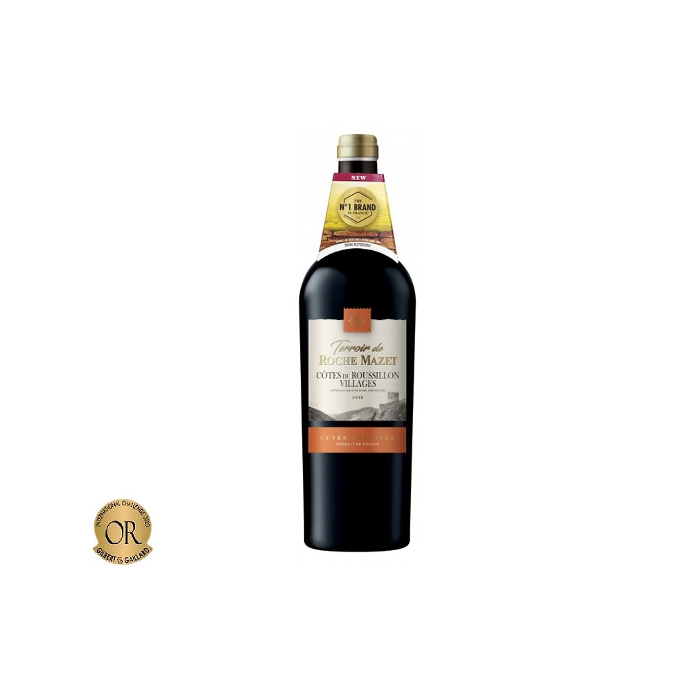 Vin rosu sec, Terroir de Roche Mazet, Cotes du Roussillon Cuvee Reserve, 0.75L, 14% alc., Franta 0.75L