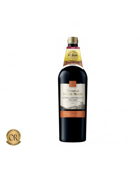 Vin rosu sec, Terroir de Roche Mazet, Cotes du Roussillon Cuvee Reserve, 0.75L, 14% alc., Franta