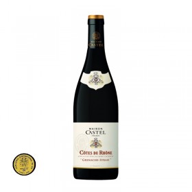 Vin rosu sec, Grenache-Syrah, Maison Castel Cotes-du-Rhone, 0.75L, 13.5% alc., Franta
