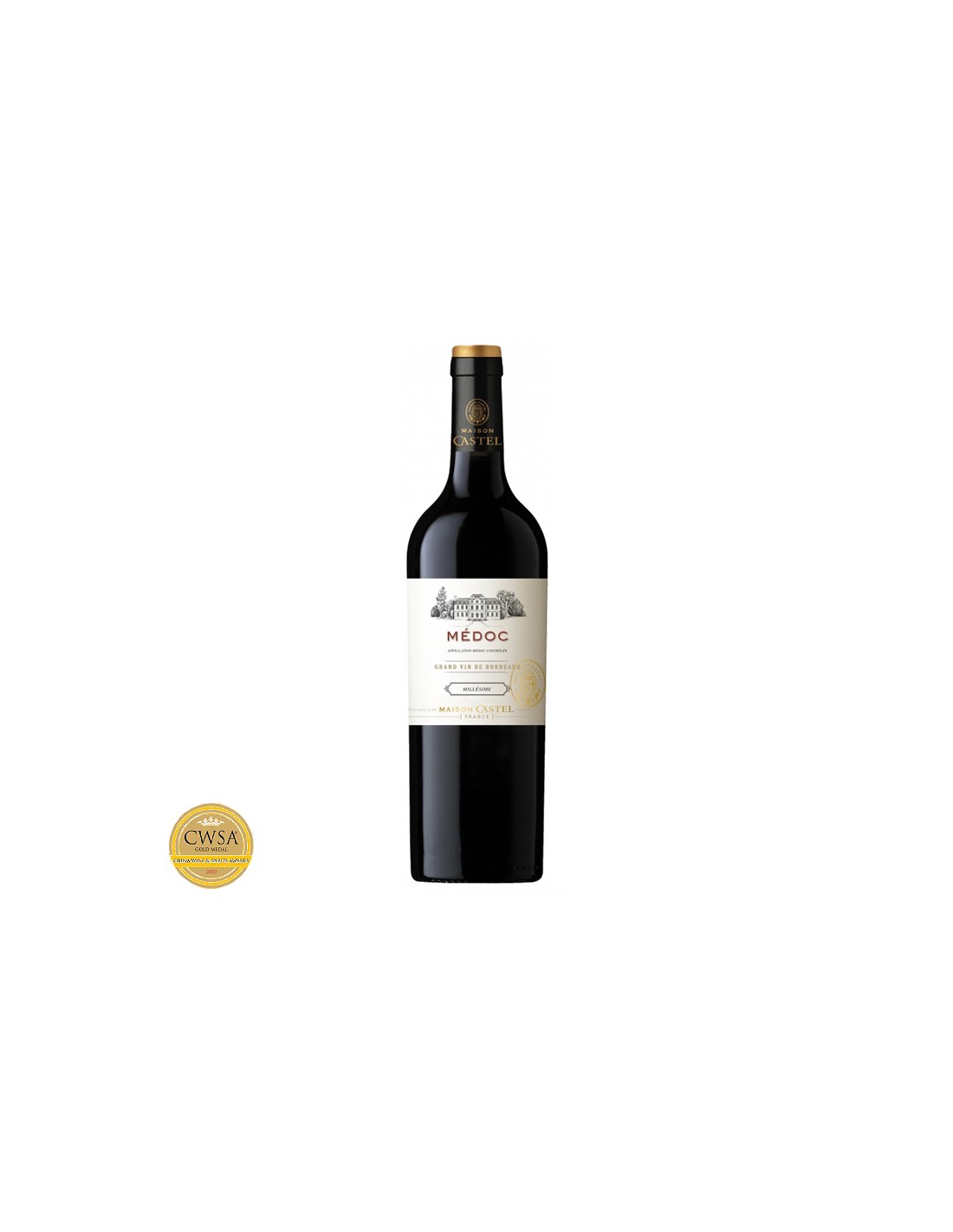 Vin rosu sec, Medoc, Maison Castel Pays d'Oc, 13% alc., 0.75L, Franta