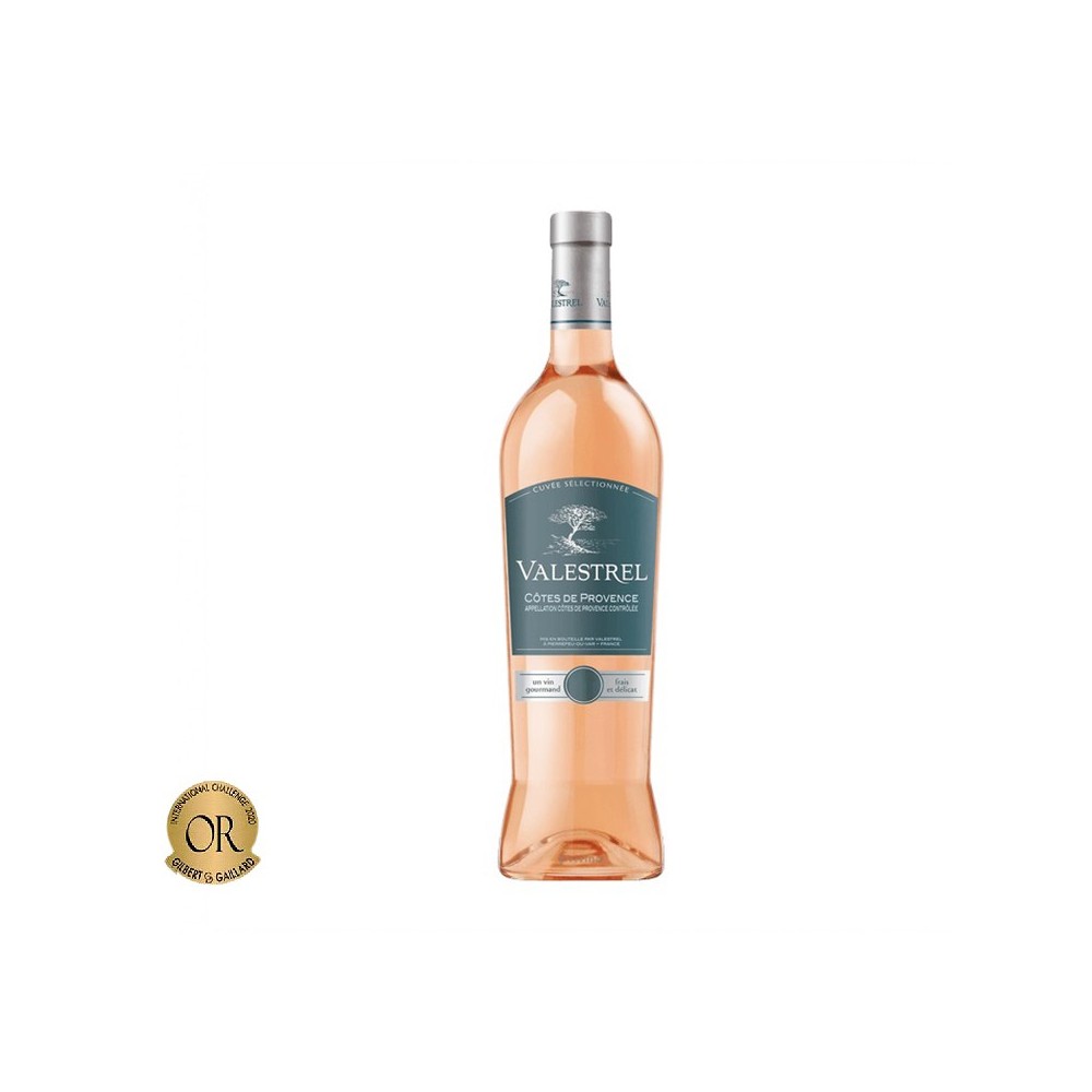 Vin roze sec Jean Valestrel Cotes de Provence,0.75L, 13% alc., Franta 13%
