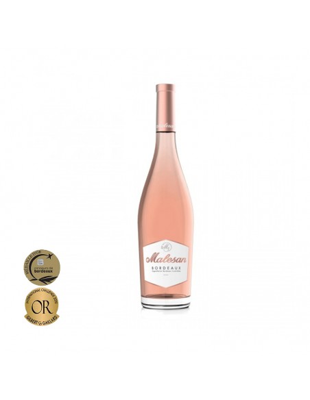 Vin roze sec Malesan Bordeaux, 0.75L, 12.5% alc., Franta