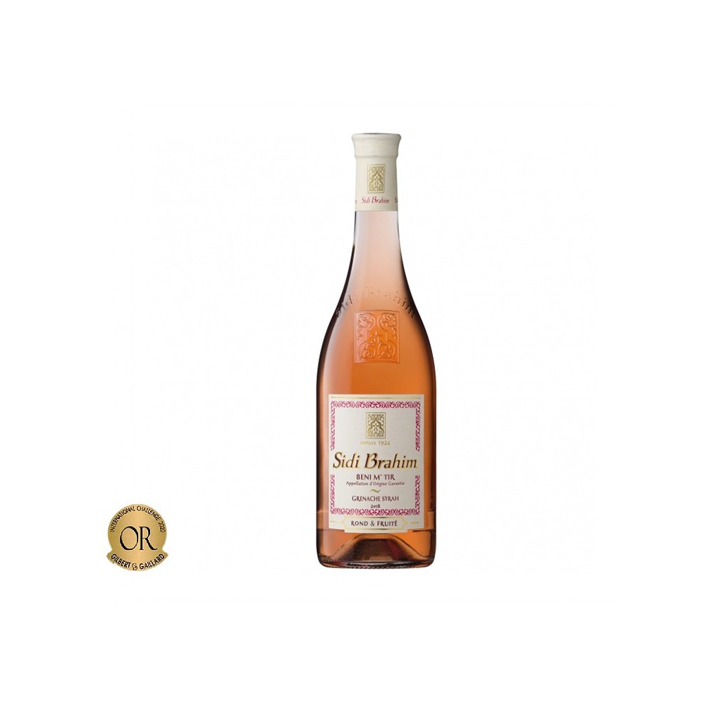 Vin roze sec, Grenache Syrah, Sidi Brahim Meknes-Fes, 0.75L, 12.5% alc., Maroc 0.75L