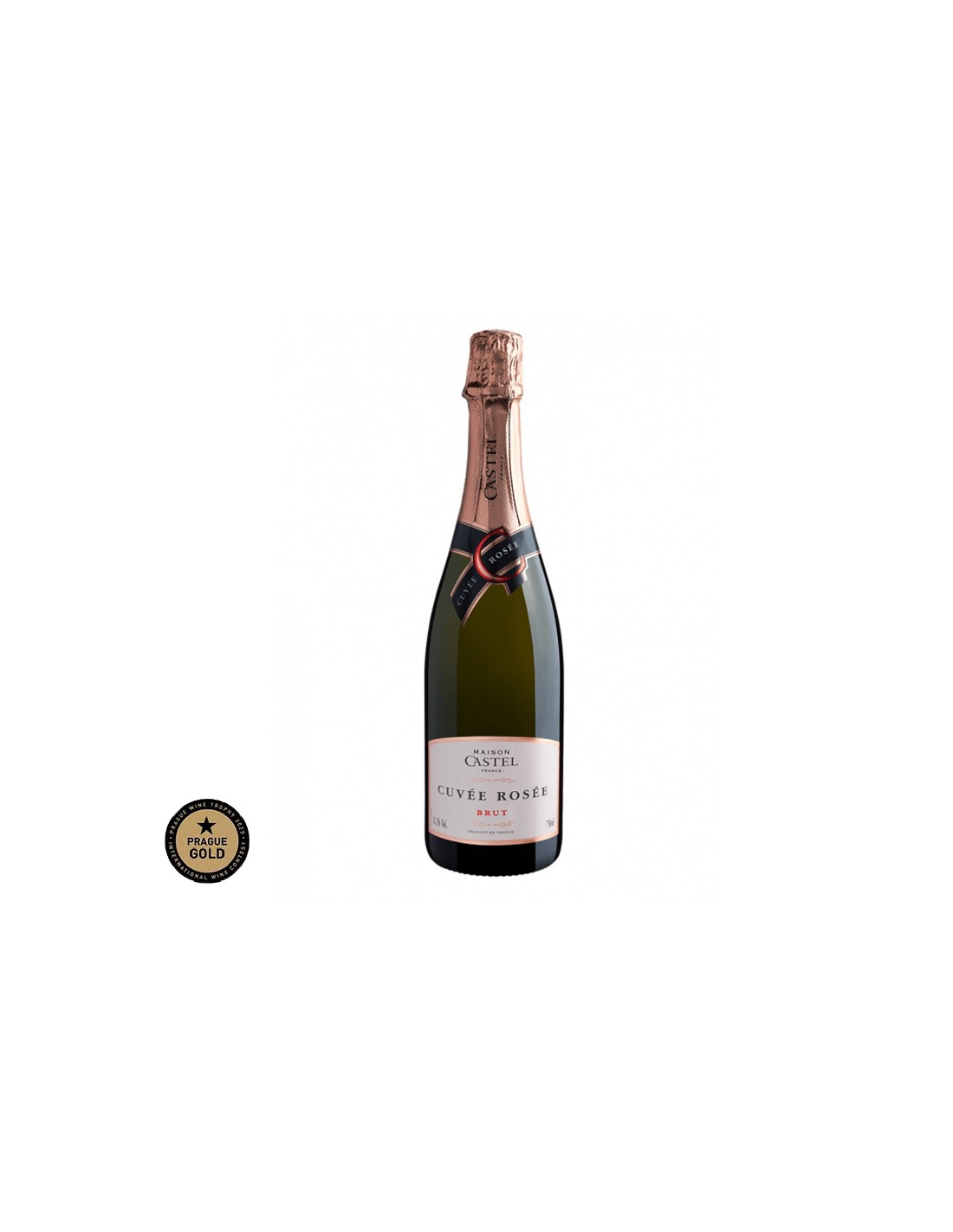 Vin spumant roze brut Maison Castel Cuvée Rosée, 0.75L, 11.5% alc., Franta alcooldiscount.ro