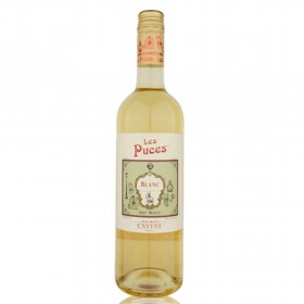 White secco wine, Les Puces Blanc, 0.75L, France
