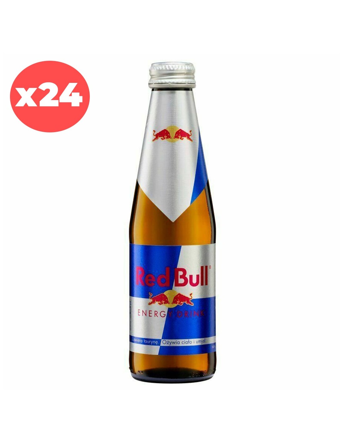 Bax 24 bucati Energizant Red Bull Glass, 0.25L alcooldiscount.ro
