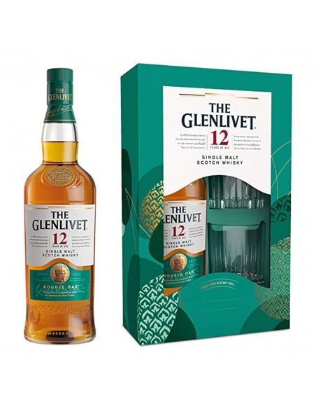 Whisky The Glenlivet 12 ani + 2 pahare 40% alc. alc. 0.7L, 12 ani, 40% alc., Scotia